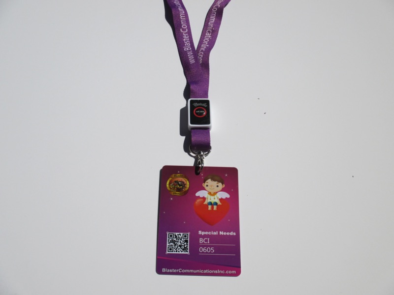 Special needs ID lanyard
